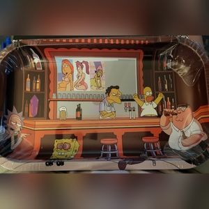 Metal Rolling Tray 11"x7" Rare Design, Limited Supply. High Quality Strong Metal